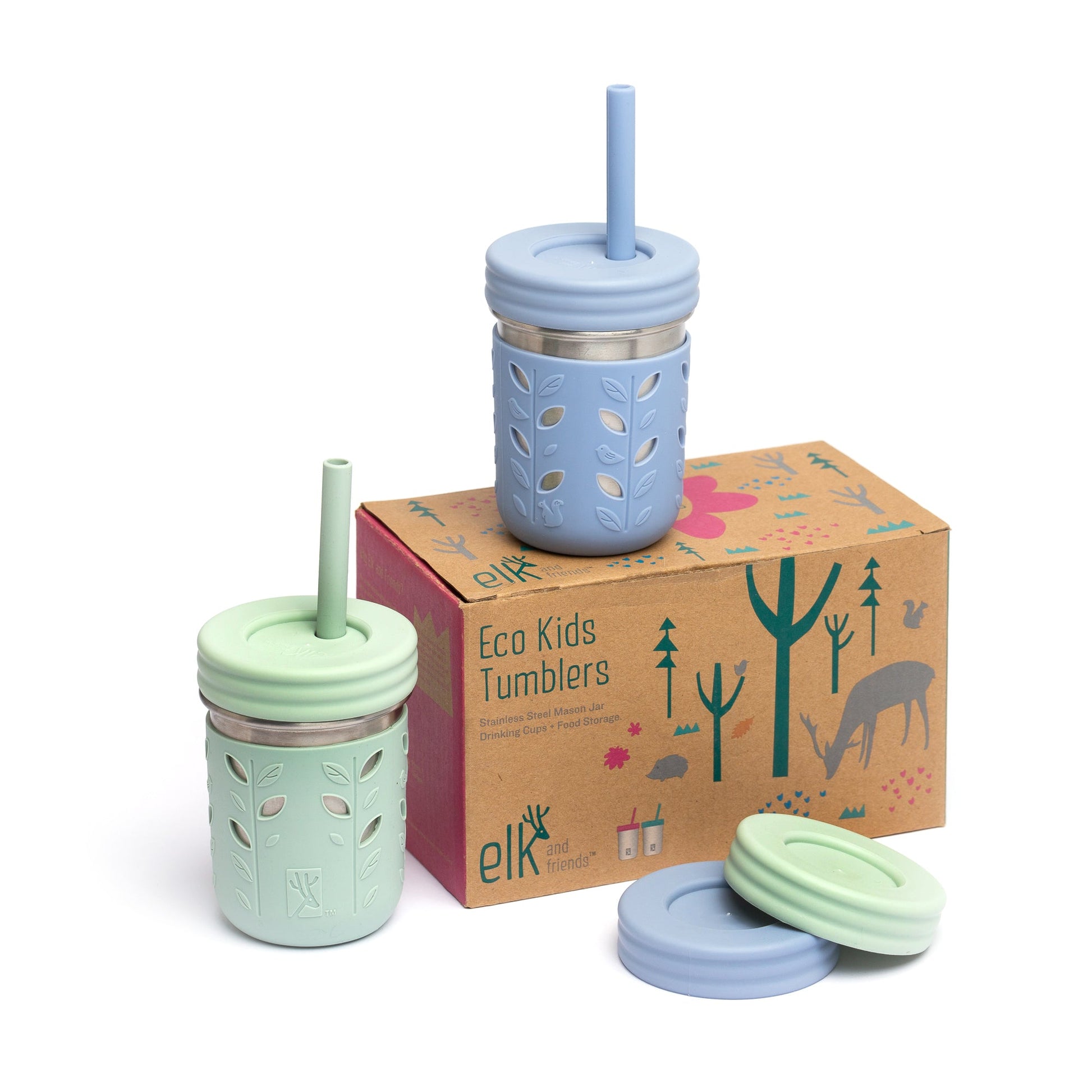 Stainless Steel 10oz Drinking Tumblers + Food Storage