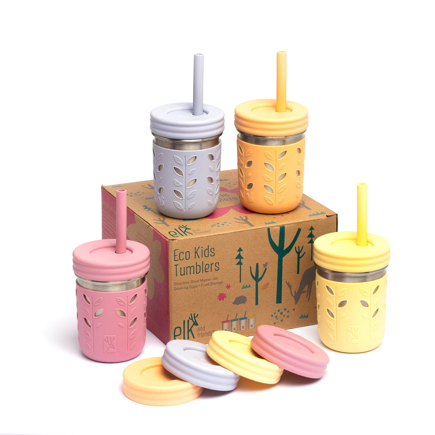 Stainless Steel 10oz Drinking Tumblers + Food Storage